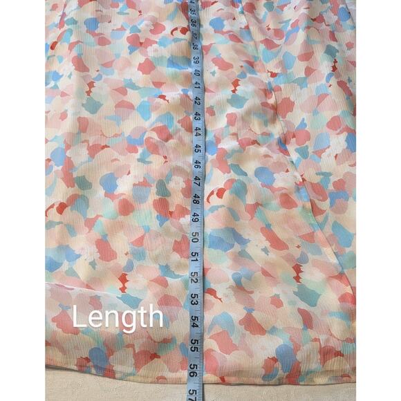 Sézane Armelle Silk Maxi Dress Size 40 US 8 Medium Full Wrap Short Sleeve - Picture 10 of 12